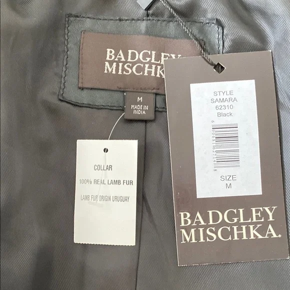 Badgley Mischka Leather Jacket - Picture 9 of 11